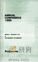 ANNUAL CONFERENCE 1988   1988  PDF电子版封面     