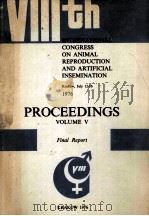 PROCEEDINGS VOLUME Ⅴ:FINAL REPORT   1976  PDF电子版封面     