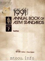 1991 ANNUAL BOOK OF ASTM STANDARDS Volume 07.02   1991  PDF电子版封面     