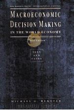 MACROECONOMIC DECISION MAKING IN THE WORLD ECONOMY THIRD EDITION     PDF电子版封面     