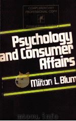 PSYCHOLOGY AND CONSUMER AFFAIRS（ PDF版）