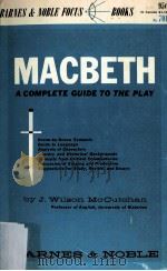 MACBETH A COMPLETE GUIDE TO THE PLAY     PDF电子版封面     