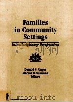 FAMILIES IN COMMUNITY SETTINGS     PDF电子版封面     