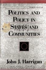 POLITICS AND POLICY IN STATES AND COMMUNITIES FOURTH EDITION     PDF电子版封面     