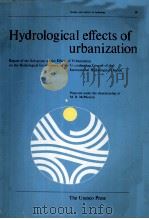 HYDROLOGICAL EFFECTS OF URBANIZATION（1974 PDF版）