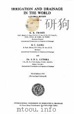 IRRIGATION AND DRAINAGE IN THE WORLD A GLOBAL REVIEW VOLUMEⅡ   1982  PDF电子版封面     