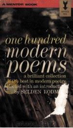 One Hundred Modern Poems   1949  PDF电子版封面     
