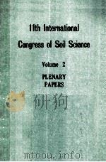 11TH INTERNATIONAL CONGRESS OF SOIL SCIENCE BOLUME 2 PLENARY PAPERS     PDF电子版封面     