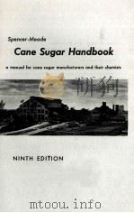 SPENCER-MEADE CANE SUGAR HANDBOOK     PDF电子版封面     