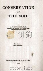 CONSERVATION OF THE SOIL（ PDF版）