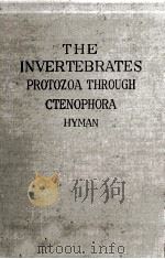 THE INVERTEBRATES PROTOZOA THROUGH CTENOPHORA HYMAN     PDF电子版封面     