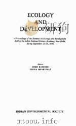 ECOLOGY AND DEVELOPMENT   1979  PDF电子版封面     