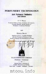 PERFUMERY TECHNOLOGY ART:SCIENCE:INDUSTRY 2ND EDITION   1981  PDF电子版封面  0853123012;0470269588   