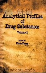 ANALYTICAL PROFILES OF DRUG SUBSTANCES VOLUME 1   1972  PDF电子版封面     