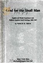 LAND FOR THE SMALL MAN（ PDF版）
