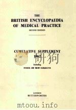 THE BRITISH ENCYCOLPAEDIA OF MEDICAL PRACTICE SECOND EDITION     PDF电子版封面     