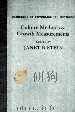 HANDBOOK OF PHYCOLOGICAL METHODS CULTURE METHODS AND GROWTH MEASUREMENTS     PDF电子版封面    JANET R.STEIN 