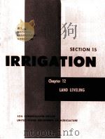 SCS NATIONAL ENGINEERING HANDBOOK SECTION15-IRRIGATION CHAPTER-12-LAND LEVELING     PDF电子版封面     