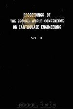 PROCEEDINGS OF THE SECOND WORLD CONFERENCE ON EARTHQUAKE ENGINEERING VOLUMEⅢ   1960  PDF电子版封面     