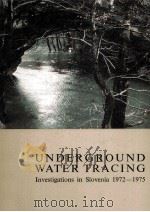 UNDERGROUND WATER TRACING（1976 PDF版）