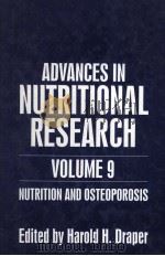 Advances in Nutritional Research Volume 9 Nutrition and Osteoporosis（1994 PDF版）