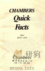 CHAMBERS QUICK FACTS   1991  PDF电子版封面  0550172521   