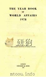 THE YEAR BOOK OF WORLD AFFAIRS 1978   1978  PDF电子版封面  0420453903   