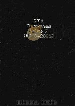 D.T.A.THERMOGRAMS VOLUME 7 1801D-2000D     PDF电子版封面     