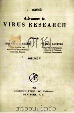 ADVANCES IN VIRUS RESEARCH VOLUME V（ PDF版）