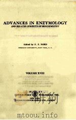 ADVANCES IN ENZYMOLOGY VOLUME XVIII（ PDF版）