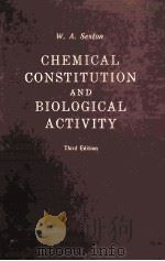 CHEMICAL CONSTITUTION AND BIOLOGICAL ACTIVITY THIRD EIDITION（ PDF版）