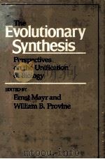 THE EVOLUTIONARY SYNTHESIS PERSPECTIVES ON THE UNIFICATION OF BIOLOGY（ PDF版）