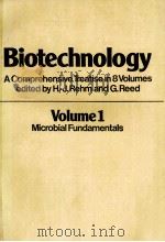 BIOTECHNOLOGY A COMPREHENSIVE TREATISE IN 8 VOLUMES EDTIED BY H.-J.REHM AND GNREED VOLUME 1（ PDF版）