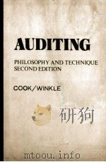 AUDITING PHILOSOPHY AND TECHNIQUE SECOND EDITION     PDF电子版封面     