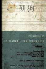PROGRESS IN INFRARED SPECTROSCOPY VOLUME 1（ PDF版）