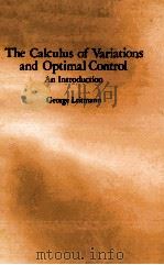 THE CALCULUS OF VARIATIONS AND OPTIMAL CONTROL AN INTRODUCTION     PDF电子版封面     