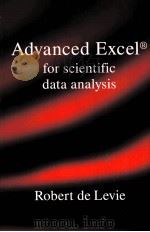 ADVANCED EXCEL FOR SCIENTIFIC ADTA ANALYSIS     PDF电子版封面     