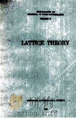 Proceedings of Symposia in Pure Mathematics Volume II Lattice Theory   1961  PDF电子版封面     