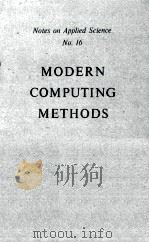 Notes on Applied Science No.16 Modern Computing Methods   1957  PDF电子版封面     