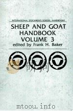 SHEEP AND GOAT HANDBOOK VOLUME 3（ PDF版）