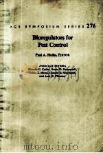 BIOREGULATORS FOR PEST CONTROL     PDF电子版封面    FAUL A.HEDIN 