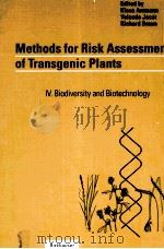 METHODS FOR RISK ASSESSMENT OF TRANSGENIC PLANTS（ PDF版）