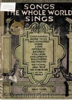 SONGS THE WHOLE WORLD SINGS     PDF电子版封面     