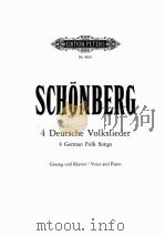 ARNOLD SCHONBERG DEUTSCHE VOLKSLIEDER   7  PDF电子版封面     