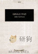 GERALD FINZI DIES NATALLS     PDF电子版封面    THOMAS TRAHERNE 