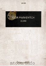 IGOR MARKEVITCH ICARE     PDF电子版封面    ORCHESTRA 