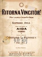 RITORNA VINCITOR!     PDF电子版封面    CHARLES L.KENNEY. 