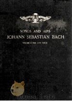 SONGS AND AIRS JOHANN SEBASTIAN BACH VOLUME 2     PDF电子版封面     
