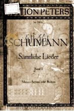 SAMTLICHE LIEDER FUR EINE SINGSTIMME MIT KLAVIERBEGLEITUNG BAND 1     PDF电子版封面     