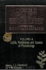 METHODS IN PLANT BIOCHEMISTRY VOLUME 4 LIPIDS MEMBRANES AND ASPECTS OF PHOTOBIOLOGY     PDF电子版封面  0124610145   